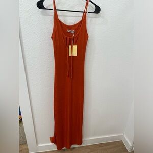 Charlie holiday Arlo midi dress in raspberry XS